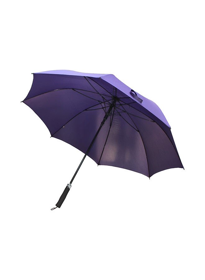 Hello - Straight Automatic Open Windproof Umbrella Purple - Image 1
