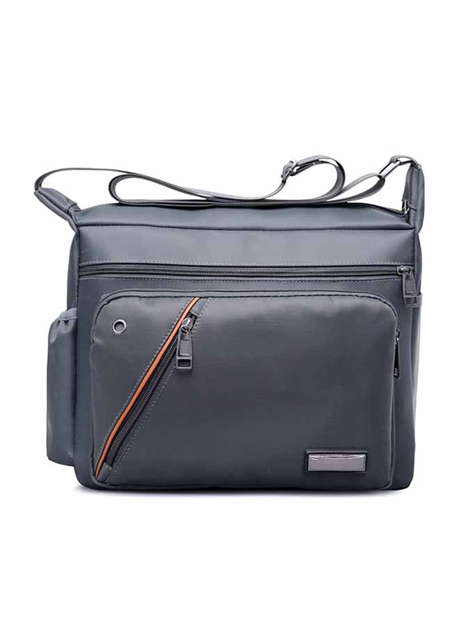 Solid Color Large Capacity Crossbody Bag Grey 