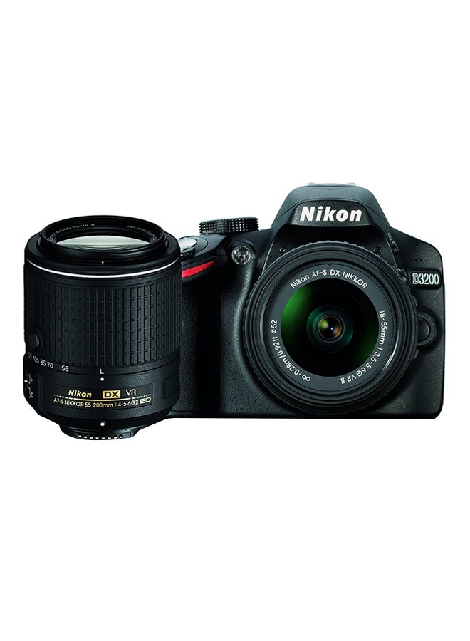 Nikon - D3200 DSLR Camera With 18-55mm/55-200mm Lens - Image 1