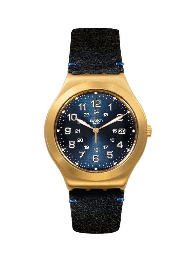 Swatch - Men's Leather Analog Wrist Watch YWG408 - Image 1