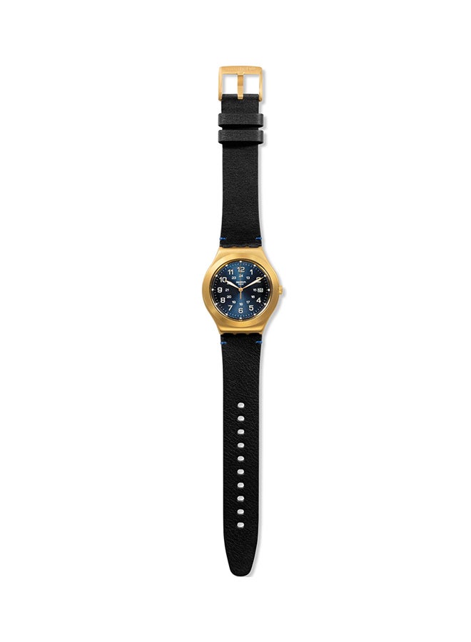 Swatch - Men's Leather Analog Wrist Watch YWG408 - Image 1