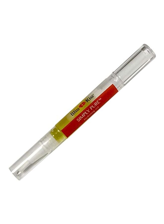 Bliss Kiss Simply Pure Cuticle And Nail Hydrating Oil Yellow 2ml - Image 1