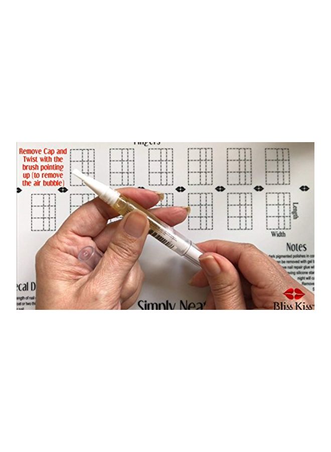 Bliss Kiss Simply Pure Cuticle And Nail Hydrating Oil Yellow 2ml - Image 3