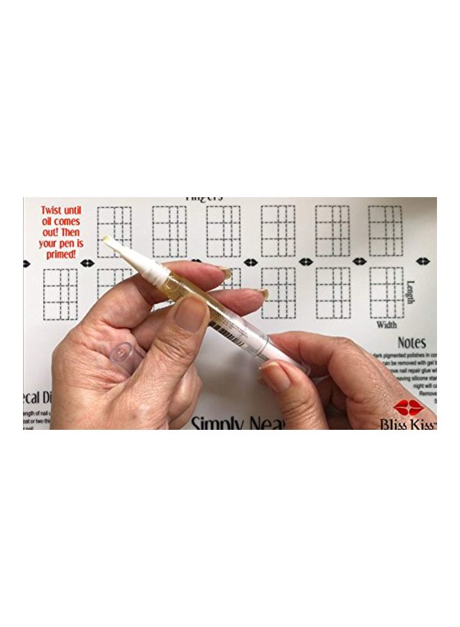 Bliss Kiss Simply Pure Cuticle And Nail Hydrating Oil Yellow 2ml - Image 4