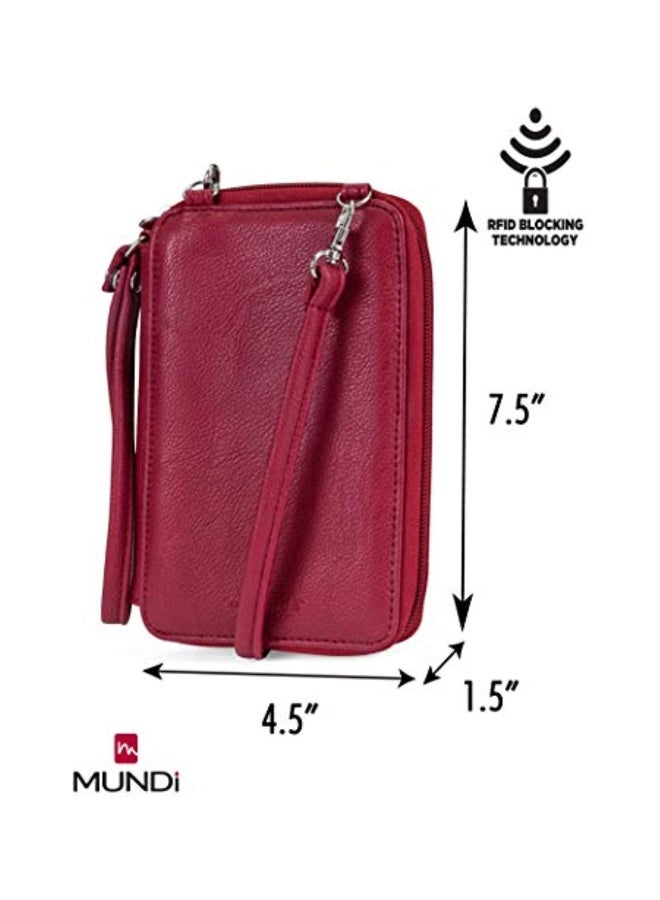 Mundi - RFID Leather Wallet Red - Image 1