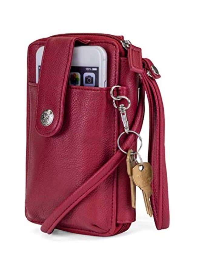 Mundi - RFID Leather Wallet Red - Image 1