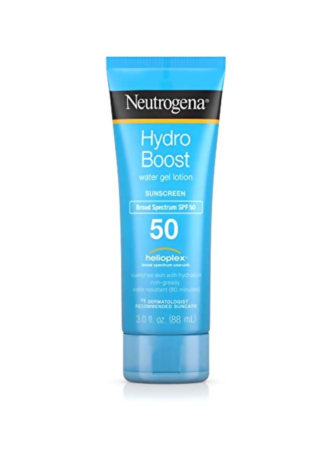 Neutrogena 3-Piece Hydro Boost Water Gel Non-Greasy Moisturizing Sunscreen SPF 50 Blue 3.0 (88 ) eachFluid Ounce  - Image 2