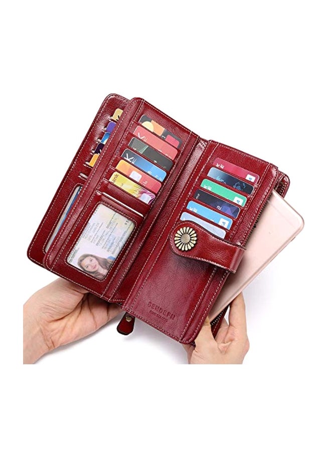 سينديفن محفظة جلدية بني/ذهبي - Image 3