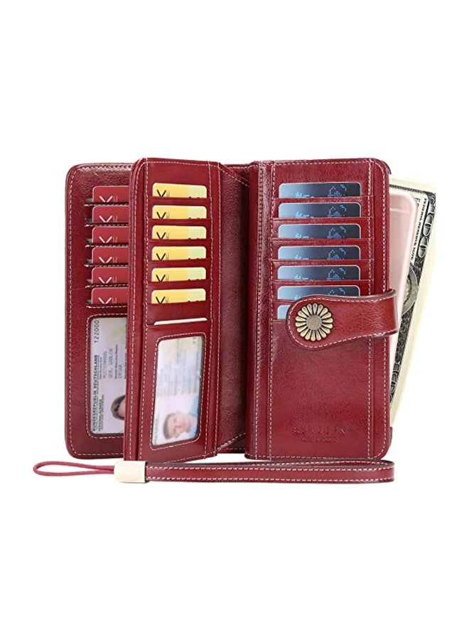 سينديفن محفظة جلدية بني/ذهبي - Image 2