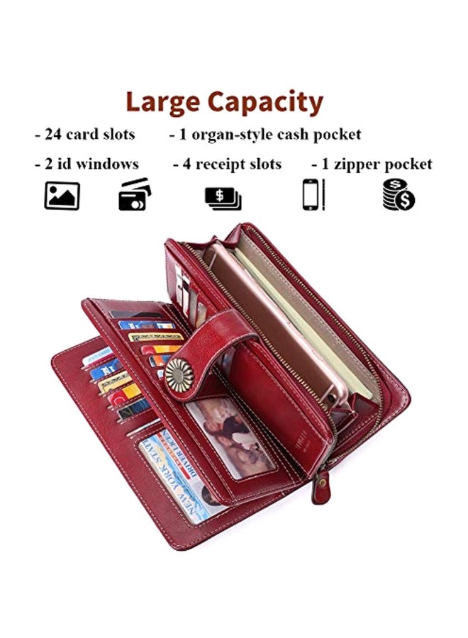 سينديفن محفظة جلدية بني/ذهبي - Image 5