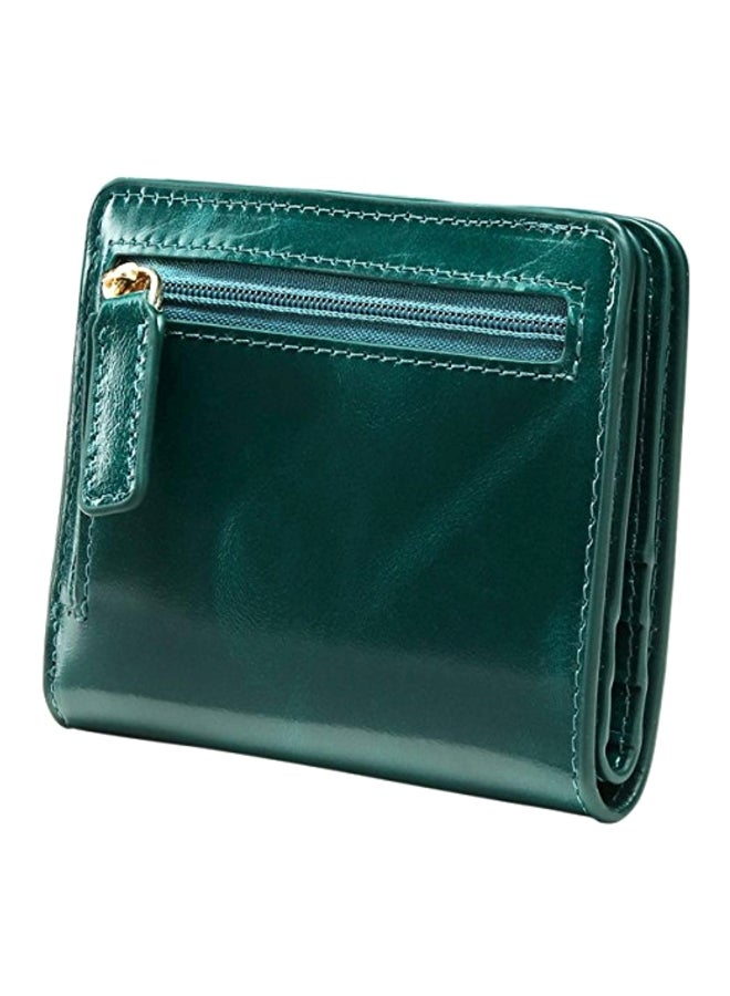 ITSLIFE Bifold Leather Pocket Wallet Green - Image 1
