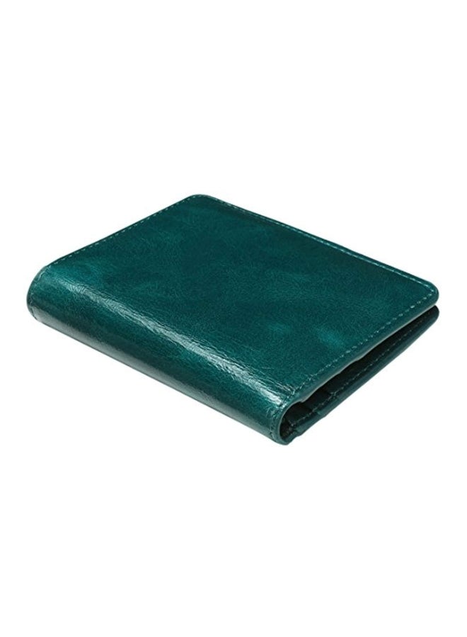 ITSLIFE Bifold Leather Pocket Wallet Green - Image 2