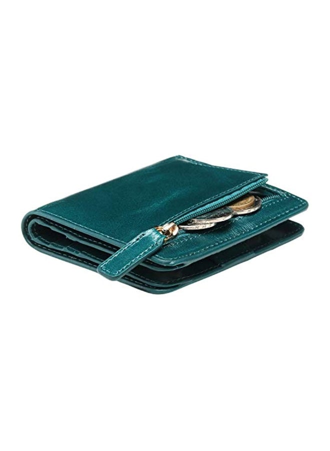ITSLIFE Bifold Leather Pocket Wallet Green - Image 3