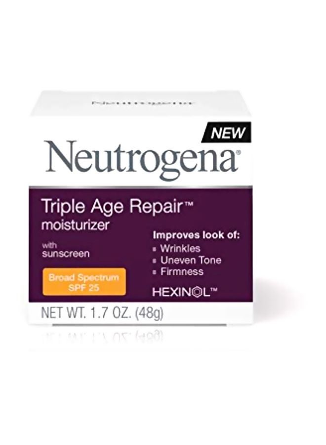 نيوتروجينا مرطب الوجه تريبل آيج ريبير لمقاومة علامات التقدم في السن بعامل حماية من الشمس SPF 25 - Image 3