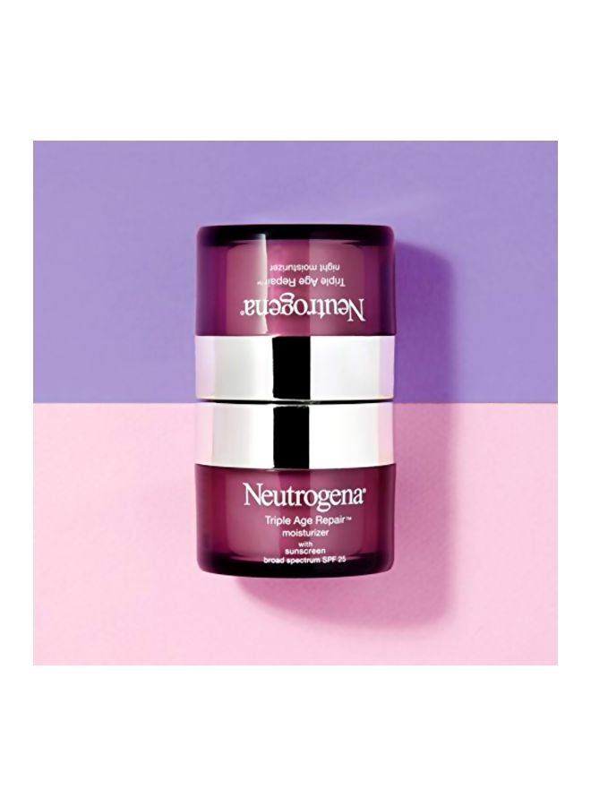 نيوتروجينا مرطب الوجه تريبل آيج ريبير لمقاومة علامات التقدم في السن بعامل حماية من الشمس SPF 25 - Image 5