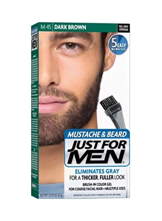 Just For Men 2-Piece Mustache And Beard Color Gel Set M-45 Dark Brown