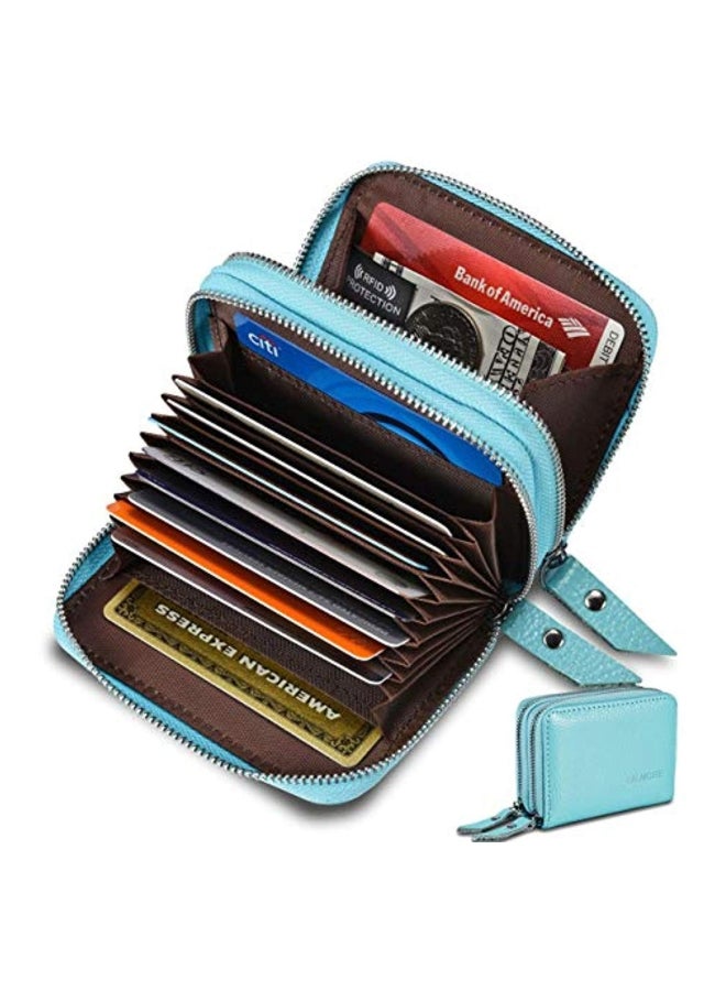 كالمور محفظة جلد بتقنية RFID أزرق - Image 3