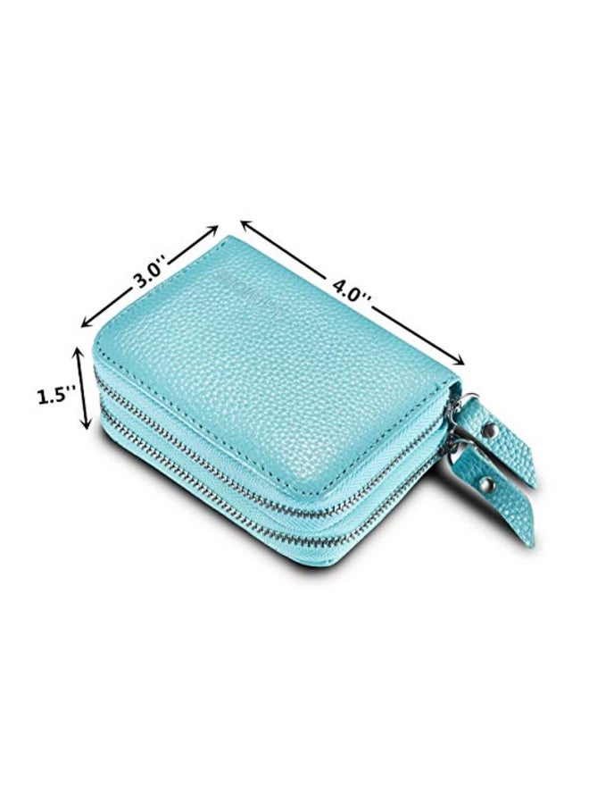 كالمور محفظة جلد بتقنية RFID أزرق - Image 2