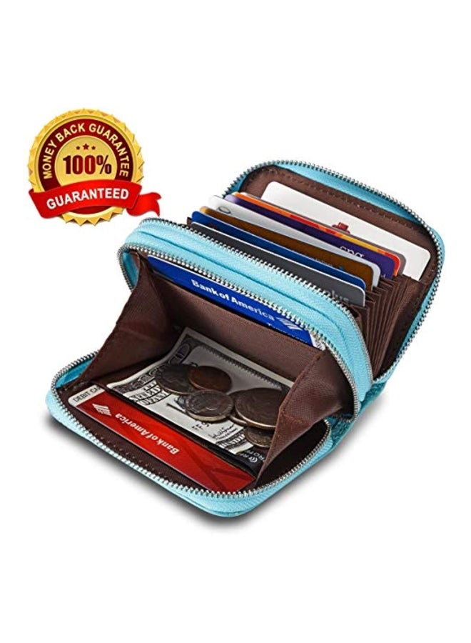 كالمور محفظة جلد بتقنية RFID أزرق - Image 4