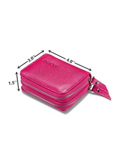 KALMORE Leather Zipper Wallet Pink  - Image 3