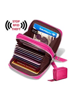 KALMORE Leather Zipper Wallet Pink  - Image 4