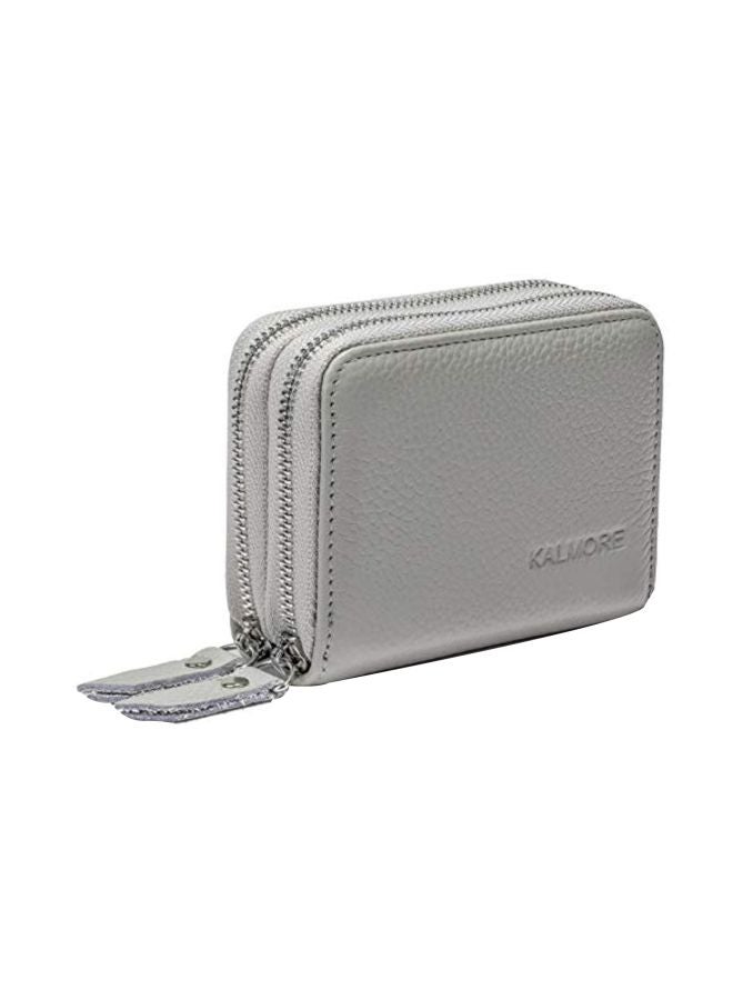 KALMORE RFID Leather Wallet Grey - Image 1