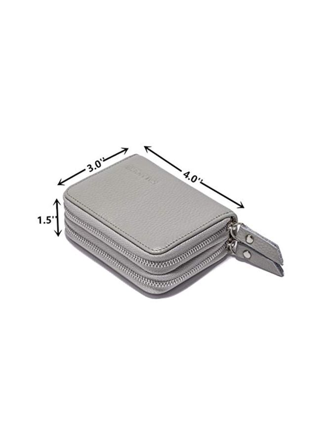 KALMORE RFID Leather Wallet Grey - Image 2
