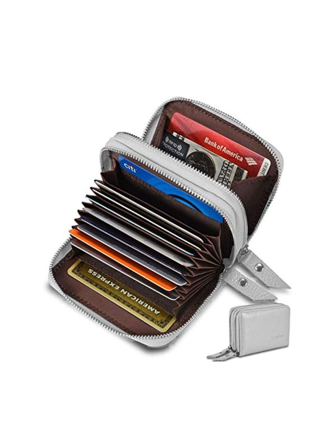 KALMORE RFID Leather Wallet Grey - Image 3