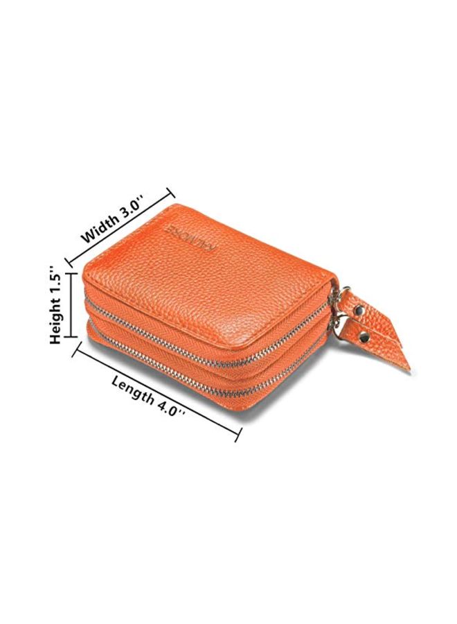 KALMORE RFID Blocking Leather Wallet Orange  - Image 2