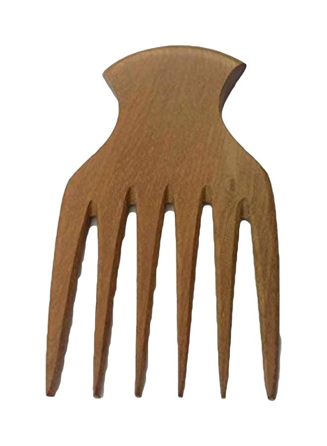 Plai Na Natural Wooden Hairdressing Comb Brown - Image 1