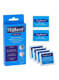 30-Piece Micro Band And Swab Set Blue/White