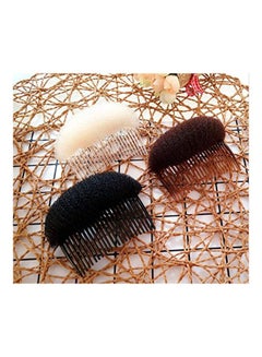 2-Piece Hair Decoration Comb With Sponge Brown 3.3inch - v1569237970/N30208601A_5