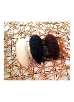 2-Piece Hair Decoration Comb With Sponge Brown 3.3inch - v1569237979/N30208601A_6