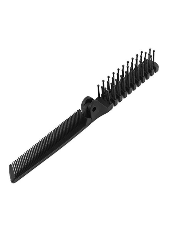 يو إكس سيل مشط شعر مسنن برأس مزدوج أسود - Image 1