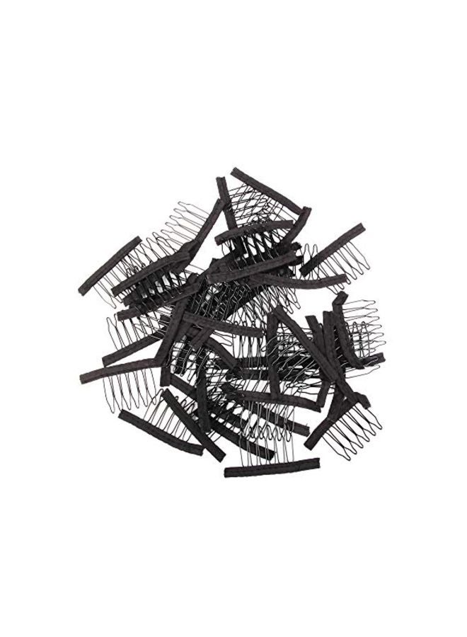 Younique 60-Piece Stainless Steel Comb Black - Image 1