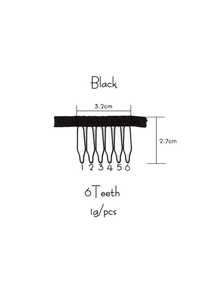 Younique 60-Piece Stainless Steel Comb Black - Image 2