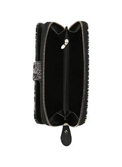 LATH.PIN Elephant Pattern Bohemian Wallet Black/White  - Image 3