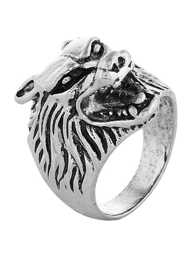Sharpdo Wolf Head Alloy Ring - Image 1