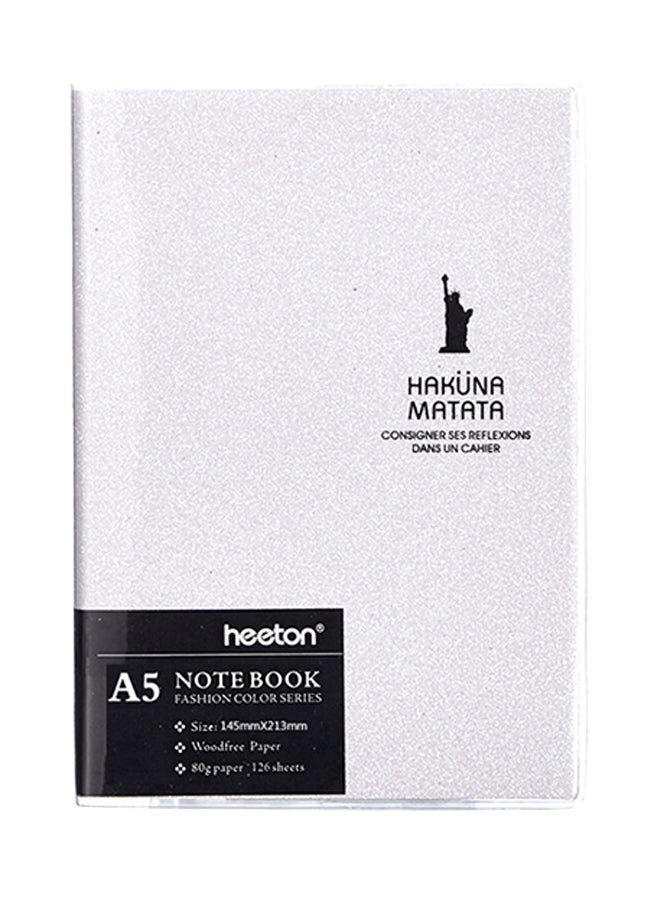 Creative Colorful Fashion Gum Cover A5 Diary Notebook White