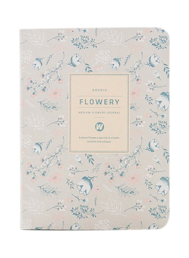 Kawaii Vintage Flower Yearly Weekly Monthly Planner Paper Diary Rice Yellow