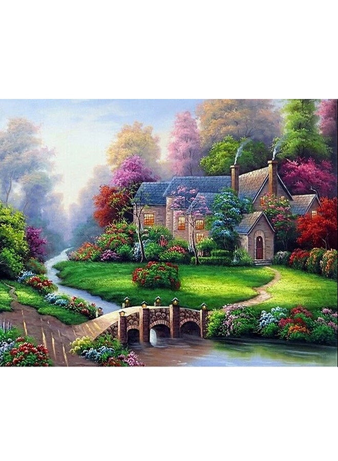 لوحة فنية بألماس دائري خماسي الأبعاد يمكنك صنعها بنفسك متعدد الألوان 30X25X25Ø³Ù†ØªÙŠÙ…ØªØ±  - Image 1