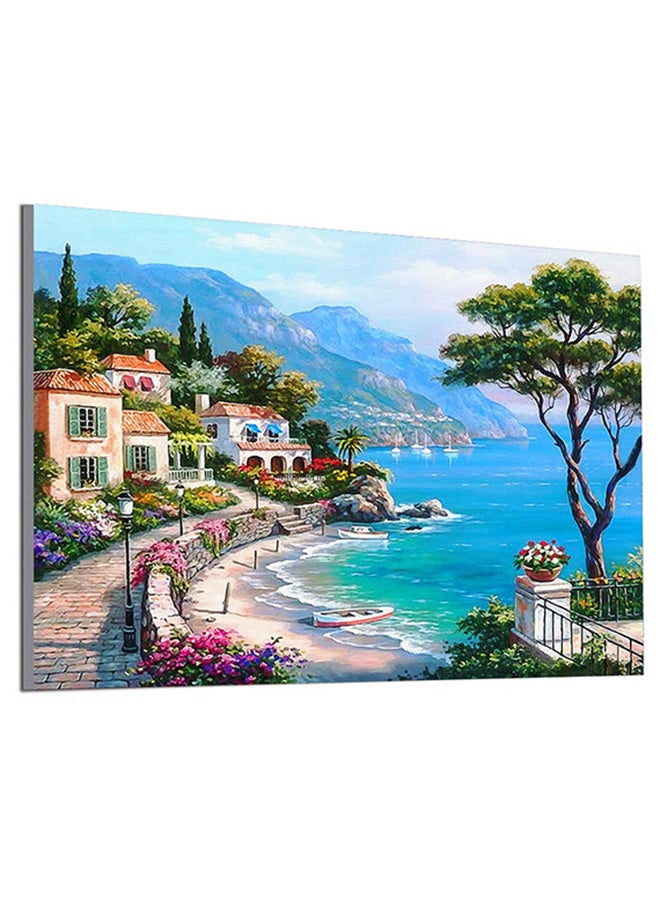 ماركة غير محددة لوحة فنية بألماس دائري خماسي الأبعاد يمكنك صنعها بنفسك متعدد الألوان 20x30سم  - Image 1
