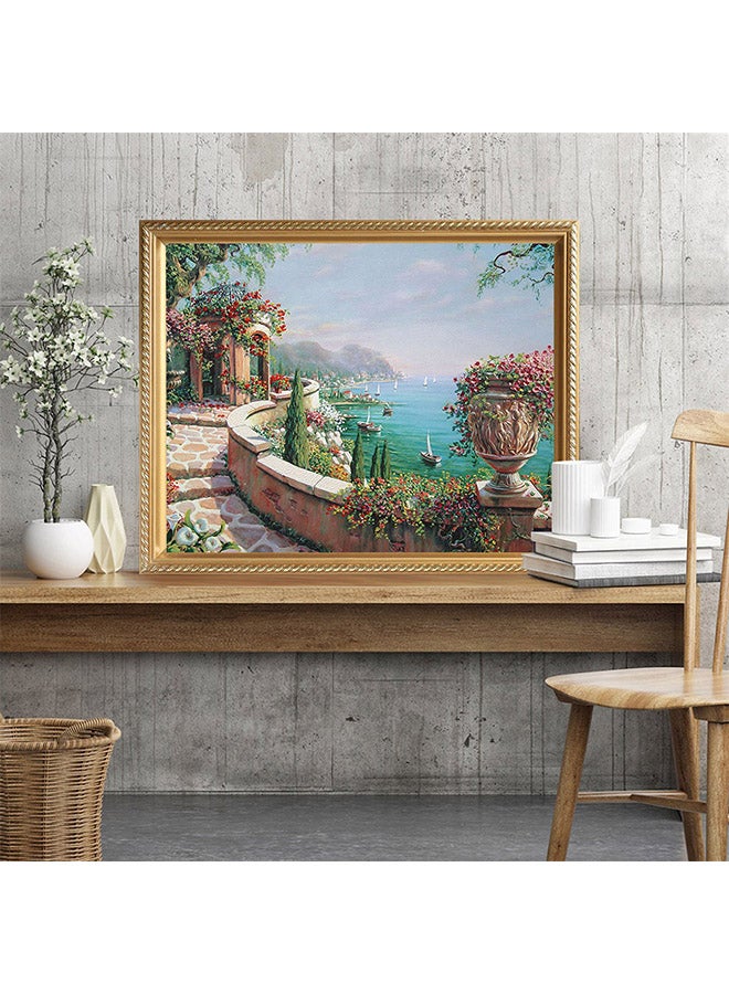 لوحة فنية بألماس دائري خماسي الأبعاد يمكنك صنعها بنفسك متعدد الألوان 30X25X25Ø³Ù†ØªÙŠÙ…ØªØ±  - Image 2
