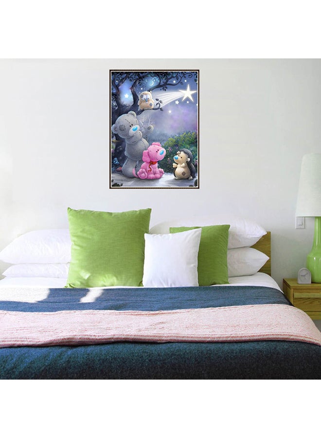 لوحة فنية بألماس دائري خماسي الأبعاد يمكنك صنعها بنفسك متعدد الألوان 25x30سم  - Image 2