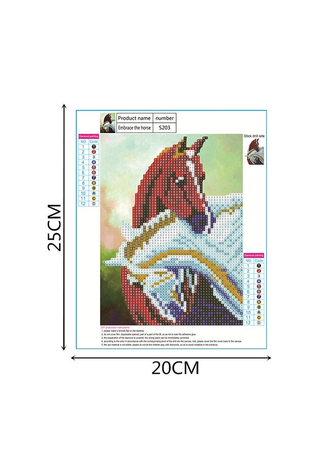 لوحة فنية بألماس دائري خماسي الأبعاد يمكنك صنعها بنفسك متعدد الألوان 25x20x20Ø³Ù†ØªÙŠÙ…ØªØ±  - Image 3