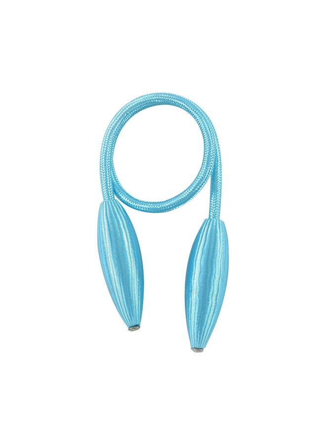 Generic 1-Pair Rope Strap Clip Magnetic Curtain Tiebacks Blue 18X5X13cm  - Image 2