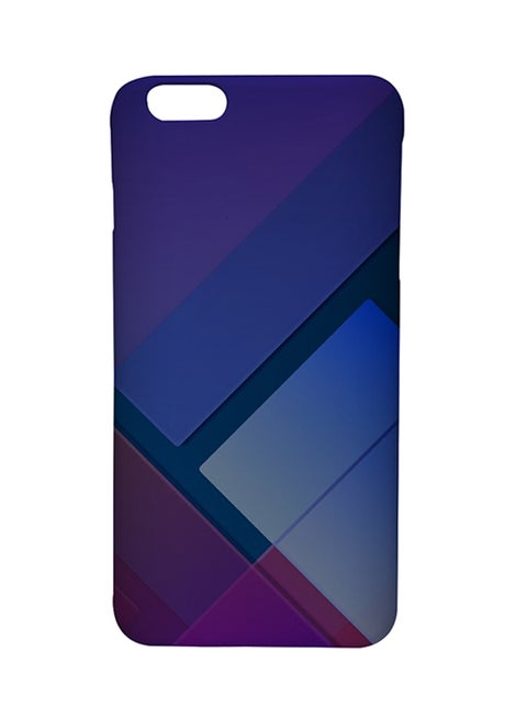 Protective Case Cover For Apple iPhone 6 Plus/6S Plus Geometrical: Purple Rectangle Patterns