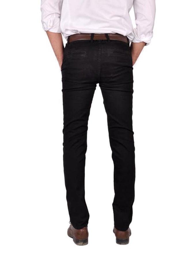 JUPITER - Solid Design Pants Black - Image 1