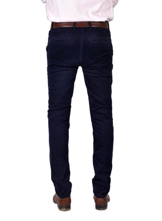 JUPITER Solid Design Pants Dark Blue  - Image 2