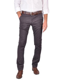 Solid Design Pants Dark Grey
